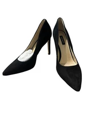 Nine West Ditto Black Suede Leather Pump