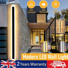 Modern LED Wall Light Sconce Waterproof Outdoor Lamp Exterior Lights Long Strip