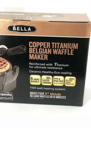 bella ceramic titanium waffle maker