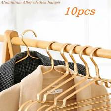 10Pc Metal Clothing Hangers Anti-slip Aluminium Alloy Drying Rack Coat Hanger