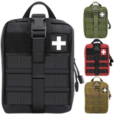 Tactical First Aid Kit Medical Molle Rip Away EMT IFAK Survival Pouch Bag