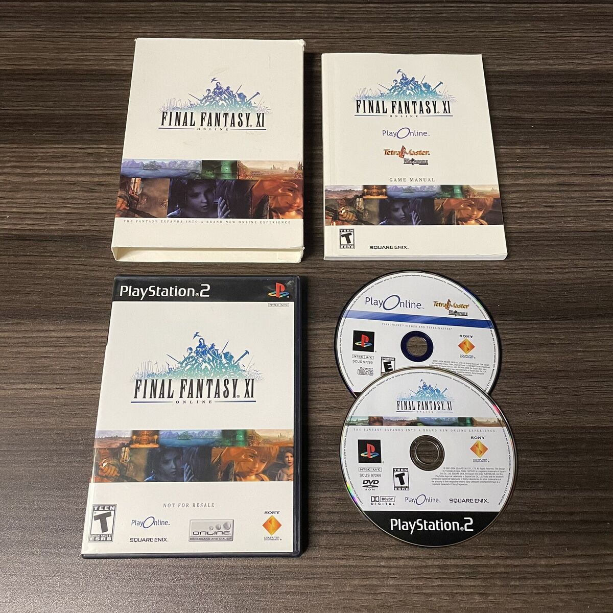 Final Fantasy XI Online PlayStation 2 PS2 Game Discs + Case Final Fantasy XI Online PlayStation 2 PS2 Game Discs + Case