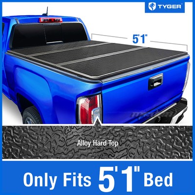 Fit 23-25 Colorado/Canyon 5'1'' Bed Alloy Hardtop Tonneau Cover TYGER T5 Tri-Fold