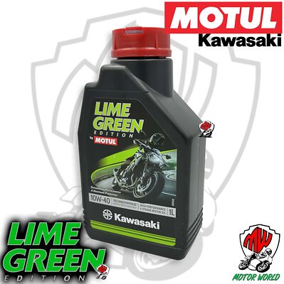 1 Liter Motoröl Oil Motul Lime Green Kawasaki 10W40 Beamte