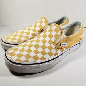 gold checkered vans