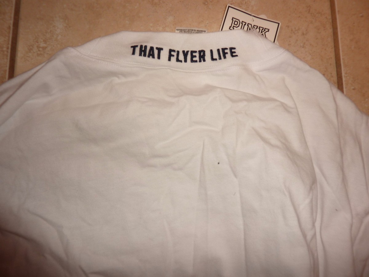 T-shirt Manches Longues Victoria's Secret Patriotique Flyers Rose - Plusieurs Tailles - Neuf Avec étiquette