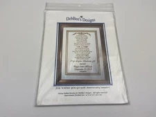 DebBee's Designs For Where You Go Cross Stitch Pattern 50th Anniversary Sampler