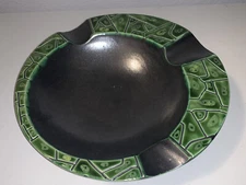 Vintage MCM Bowl Ashtray Trinket Dish Jewelry Tray MCM Green Unique Rare!