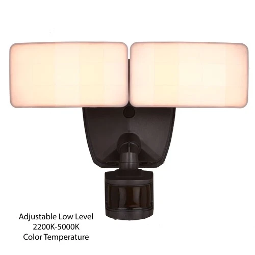 Vaxcel Lighting T0619 Zeta 2 Light 12"W LED Outdoor Flood Light - Bronze - Picture 4 of 12