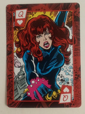 Marvel Comic Hero Playing Card Black Widow Queen Hearts