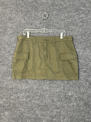 Levi's Cargo Mini Skirt Womens 31 Green Utility  Cotton Casual Pockets