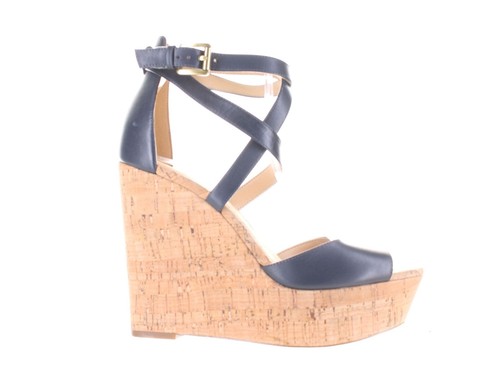 Michael Kors Womens Gabriella Blue Ankle Strap Heels Size 8 (7798718)