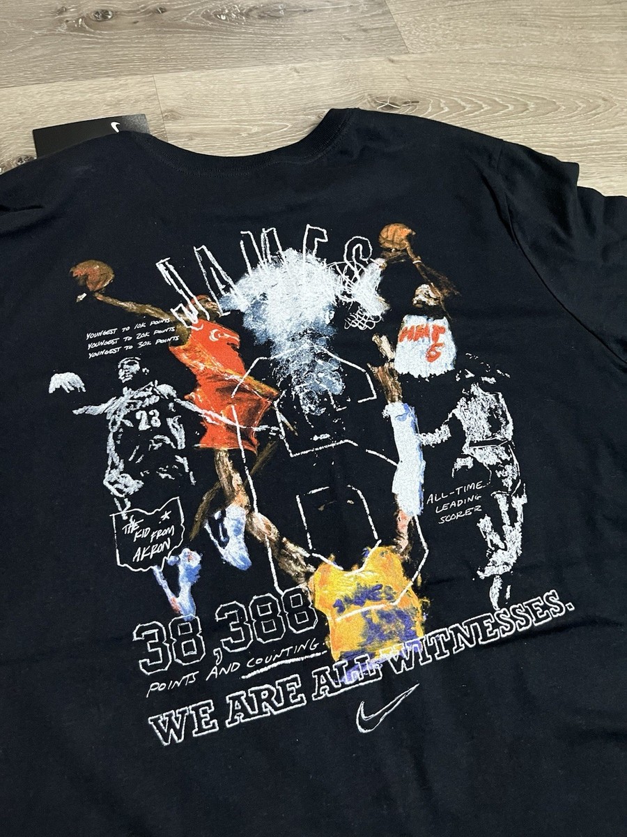 Nike LeBron James NBA All-Time Scoring Record Witness Shirt LA