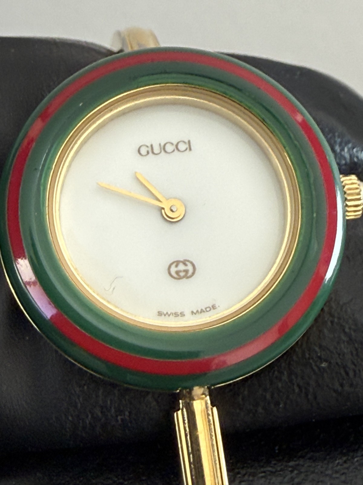 [Excellent+5] GUCCI 1100-L Change Bezel Quartz White Dial Ladies Vintage JAPAN thumbnail 2