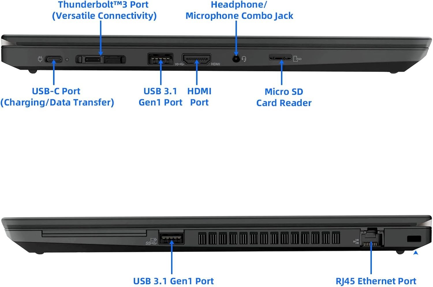 Lenovo ThinkPad T14, 14-Inch Laptop, with i7-10610U, 512 GB NVMe (Non-Volatile Memory Express), Windows 11 Pro