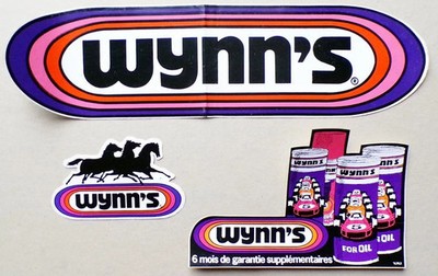 Wynn's - Auto Schmiermittel - 3er Set Vintage Aufkleber