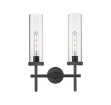 Innovations Lighting 471-2W-20-14 Lincoln Vanity Lincoln 2 Light - Black