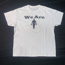 Vintage 90s Golds Gym Graphic T-Shirt XL White Made in USA Cotton Crew Neck