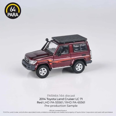 1:64 Toyota Land Cruiser LC 71 2014 -- Red -- PARA64