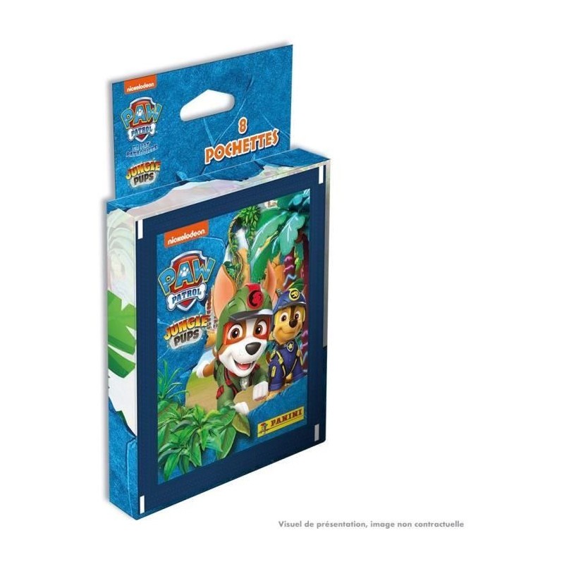 Blister Panini Pat' Patrouille Mission Jungle de 14 pochettes soit 70 stickers
