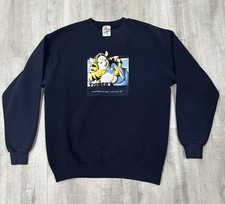 Vintage Disney Store Tigger Eeyore Sweatshirt Navy Blue Size M Winnie the Pooh