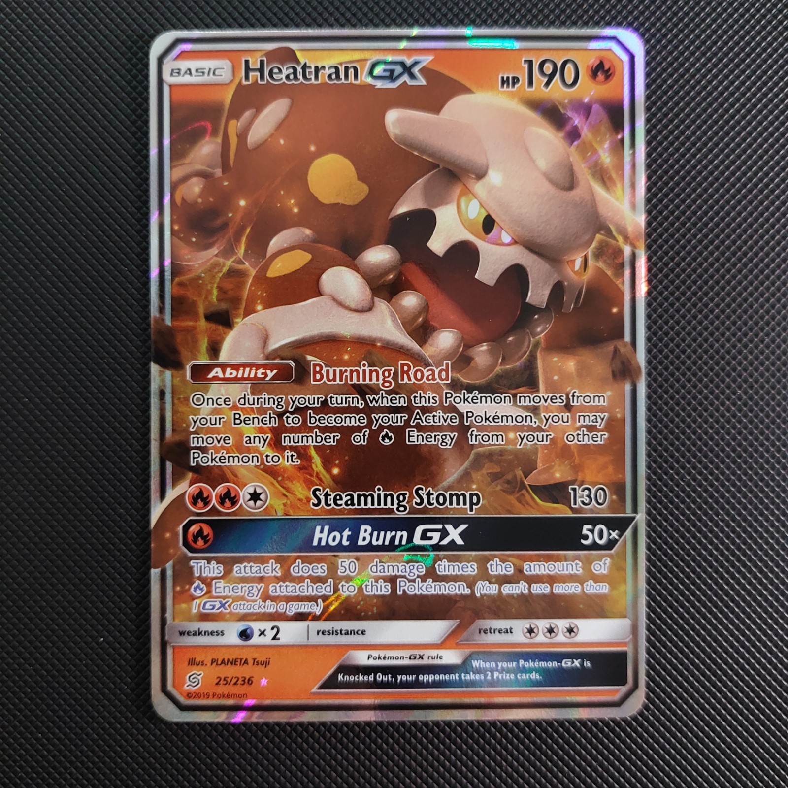 Heatran GX 25/236 Sm-Unified Minds Holo NM/LP