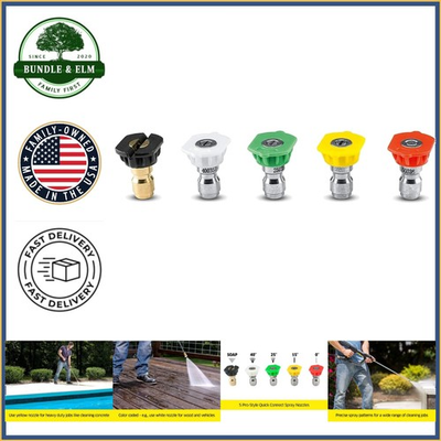 #ad Pressure Washer Accessory Kit with Quick Connect Nozzles for All Cleaning Needs $46.89
