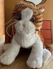 Webkinz Striped Alley Cat Plush HM042 NO Code Orange White Ganz 8  Vtg