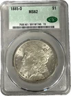 1885 O Morgan Silver Dollar $1 Beautiful High Grade Coin CAC MS 62 #49