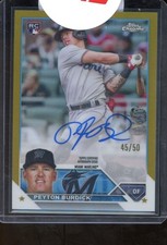 2023 Topps Chrome Peyton Burdick Gold Auto RC (SEALED) /50 #RA-PB