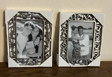 BRAND NEW ~Lot of 2 Fetco Picture Frames ~Hearts Love & Friends Frame for 4 x 6