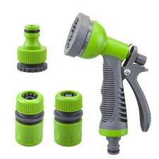 Hose Spray Gun 6 Function Hose Gardening Tools Accessories 13cm Green