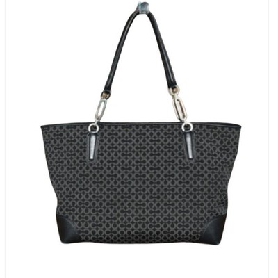 Coach Madison Shoulder Bag East West Graysilver Signature Tote Black Grey 26767