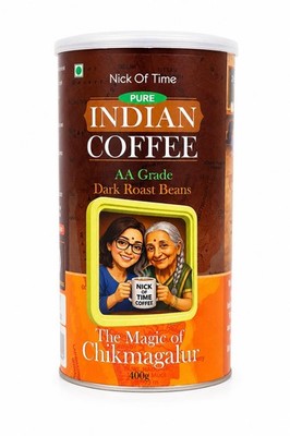Indian Whole Beans Chikmagalur Coffee 100% Arabica AA Grade Dark Roast | Bold...