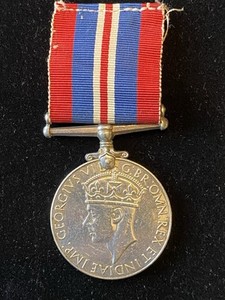 英国勲章・第二次世界大戦（1939～1945年）、刻印有、アンティーク