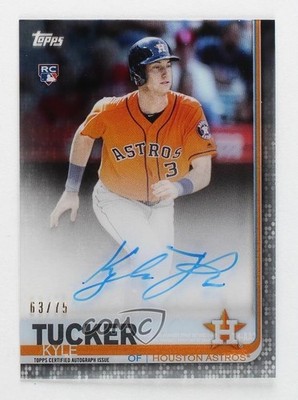 2019 Topps Clearly Authentic Auto Black 63/75 Kyle Tucker #CAA-KT Auto 0j0o