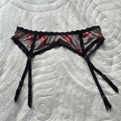 Hanky Panky Rocky Horror Picture Show Women's Garter Belt Black Red Lips  RARE | eBay
