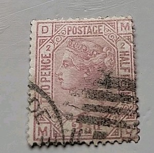 GB Queen Victoria 1876 Two pence half penny. Used stamp.