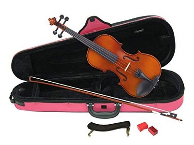Carlo Giordano VS-1C 1/8 Violine Set mit rosa Koffer