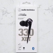 audio-technica ATH-CKS330XBT Black SOLID BASS Wireless Bluetooth Earphone JAPAN