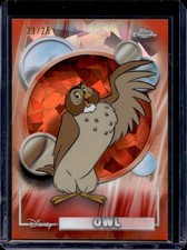2026 Topps Chrome Sapphire Disney Owl Orange Refractor #/25 Winnie the Pooh