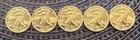 Money Metals Exchange 1/10 Troy oz .999 Fine Silver Rounds Lot of 5 (1/2 oz)