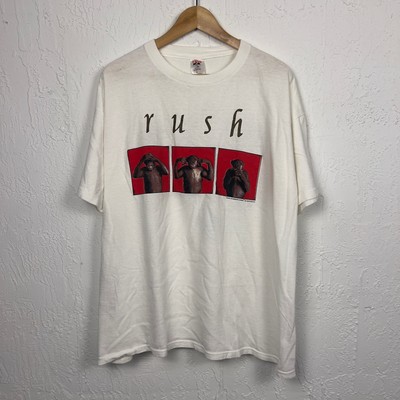 Vintage 90's Rush Counterparts Rock Band T-shirt White XL Grail