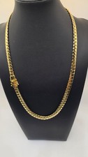 14K Stamped Yellow Gold Filled Miami Cuban Chain with Box Lock 24 inches 8mm