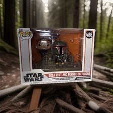 Funko Pop! Moments: Star Wars - Boba Fett and Fennec on Throne #486