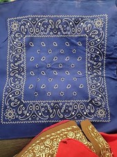 G16 Lot of 6 Cotton Vintage Bandanna