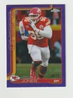 2025 Topps Chrome Chris Jones Purple Refractor Low SN 52/75 Chiefs #153 *BCGUYS*