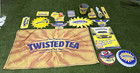 Twisted Tea Hard Iced Tea Lot - Banner, Tin Bucket, Signs, Banner, Bar Mat — photo 1