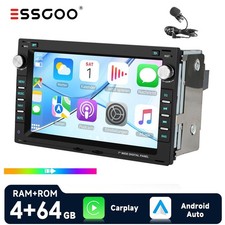 4+64GB DAB+ Für VW Polo 9N Golf 4 Passat B5 T5 Android 15 Autoradio Carplay GPS