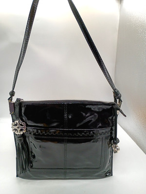 Brighton Collection Black Patent Leather Purse Crossbody Bag Handbag E733008